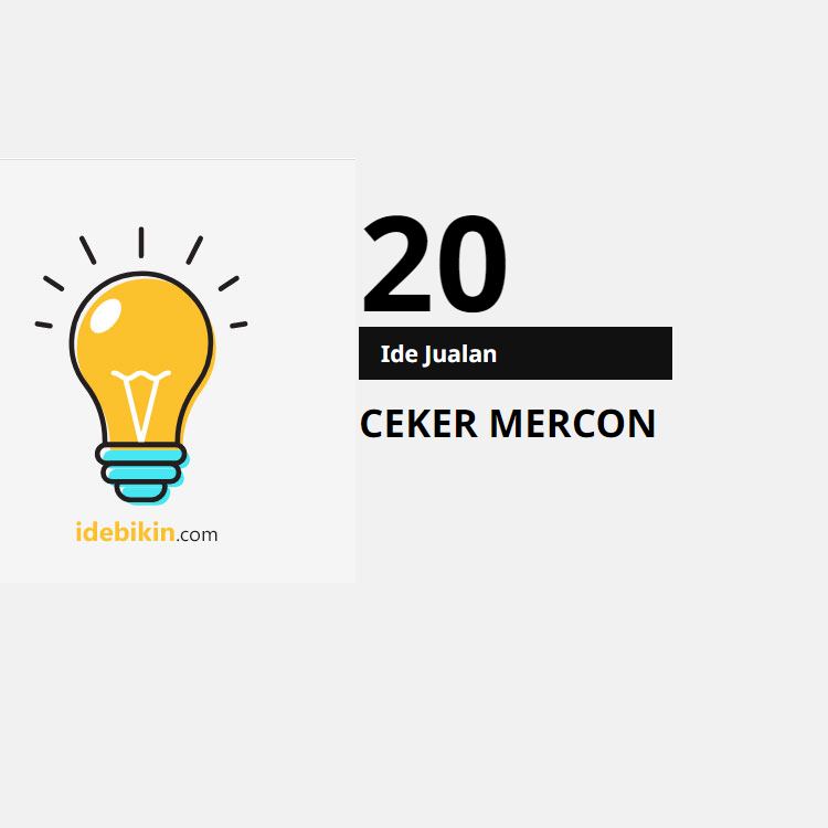 20 Ide Jualan: Ceker Mercon