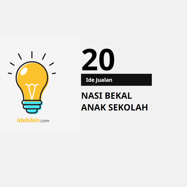 20 Ide Jualan Nasi Bekal Anak Sekolah